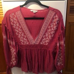 American Eagle peasant blouse